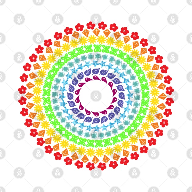 Rainbow Mandala by FrancesPoff