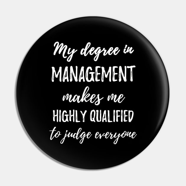 Management degree Pin by IndigoPine