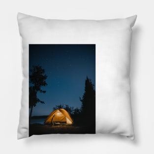 Camping Images Pillow