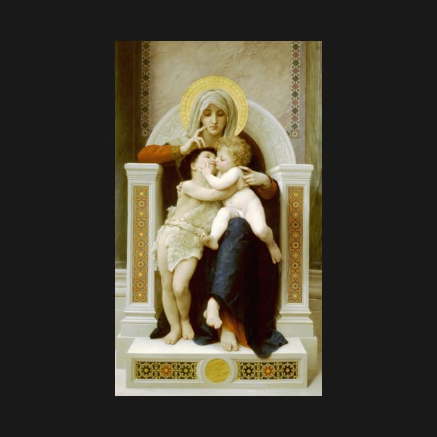 Madonna with Child and John the Baptist by William-Adolphe Bouguereau by Classic Art Stall