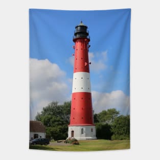 Red and White Lighthouse on Pellworm Island Tapestry