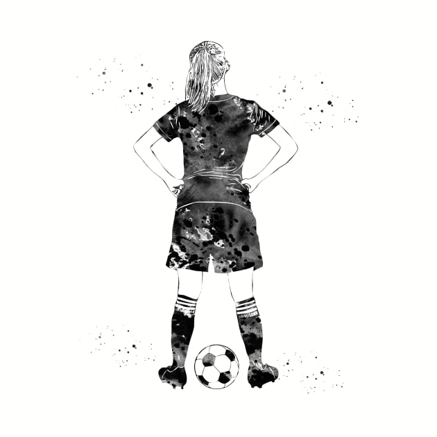Soccer Player Girl by erzebeth