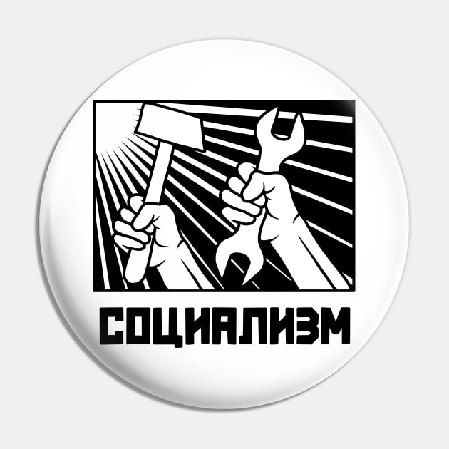 Socialism Pin by valentinahramov