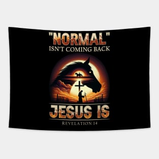 Horse Normal Isn't Coming Back Jesus Is Tapestry