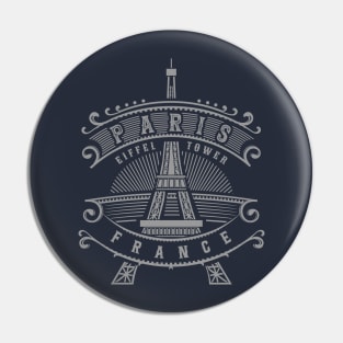 Paris France Eiffel Tower Vintage Pin