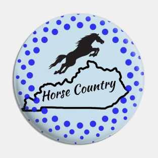 Kentucky is Horse Country with Jumping Horse Pin