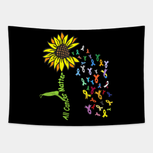 All Cancer Matters Awareness Day Ribbon Tapestry