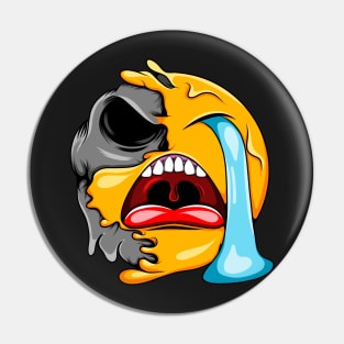 Cry Zombie Emoji Pin