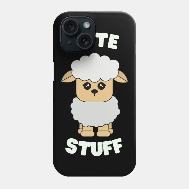 Cute Stuff Sheep Furry Eyes Adorable Phone Case by Elysian Alcove