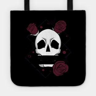 Skull and roses Tote