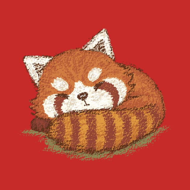 Red panda sleeping by sanogawa