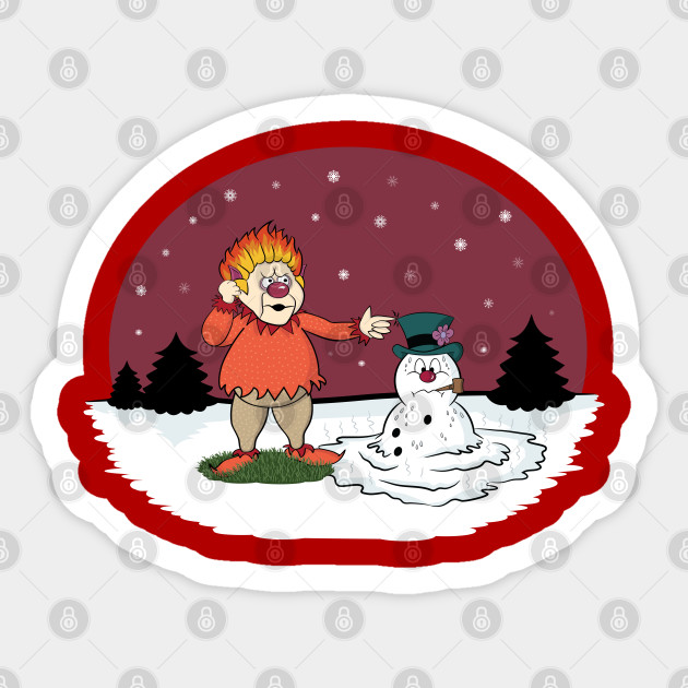 Heat Miser Melts Frosty The Snowman - Heat Miser - Sticker