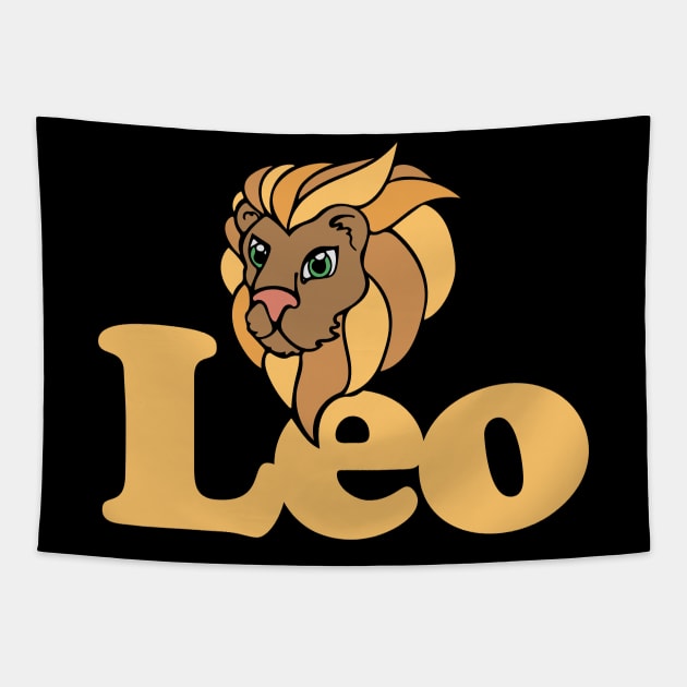 Leo Lion Tapestry by bubbsnugg