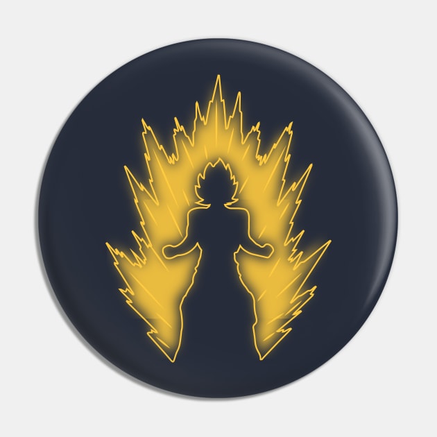 Minimalist Super Saiyan Pin by PWCreate