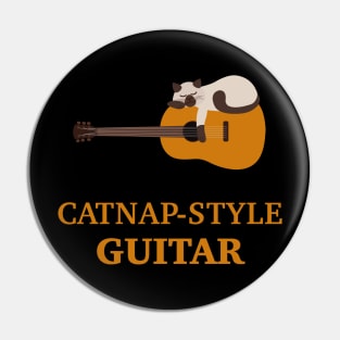 Siamese Cat on Acoustic Guitar | Guitarist Gift Ideas Pin