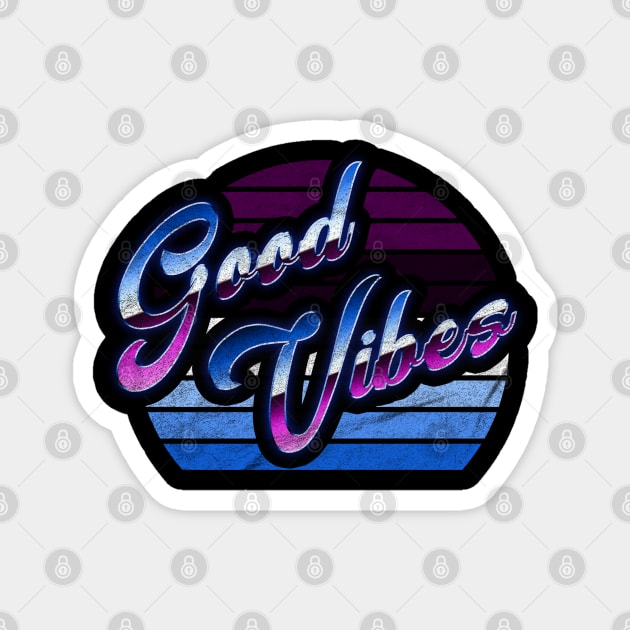 Positivity - Good Vibes Magnet by karutees