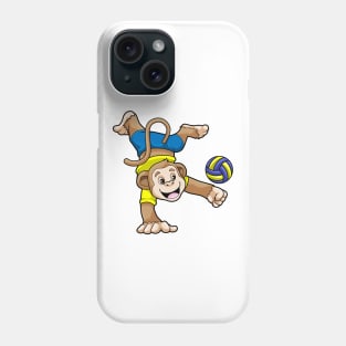 Monkey at Sports with Volleyball Phone Case