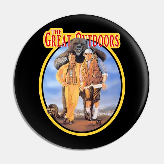 The Great Outdoors Vintage Image Pin by BergeronArt