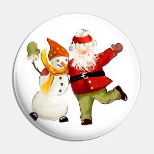 Santa Claus Christmas Pin