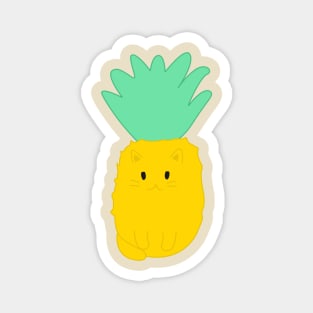 Pineapple cat Magnet