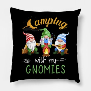 Camping With My Gnomies Pillow