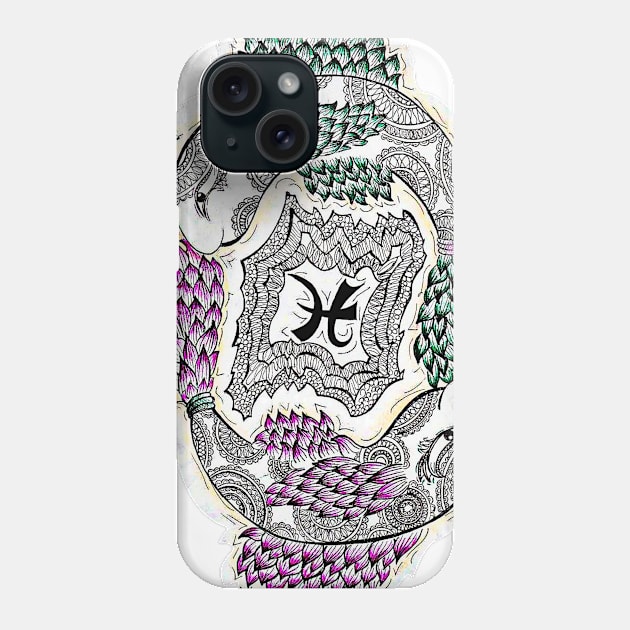 Zodiac: Pisces... Phone Case by nubbleznut