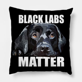 Black Labradors Matter Pillow