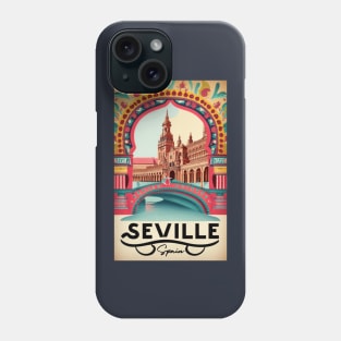 A Vintage Travel Art of Seville - Spain Phone Case