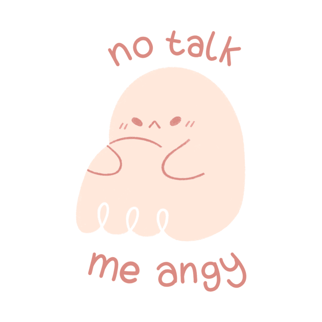 No Talk Me Angy Ghost by Niamh Smith Illustrations