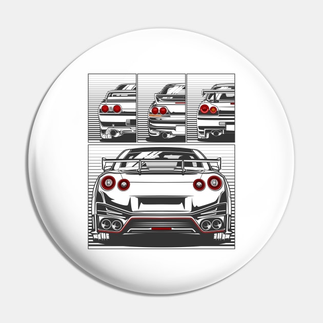 Generation of Nissan GTR Series Pin by idrdesign