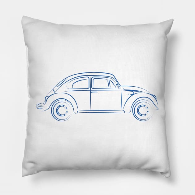 BLUE VOCHO Pillow by ARIV