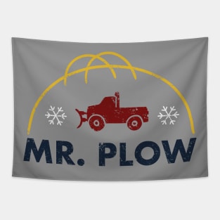 Mr. Plow Logo (color) Tapestry