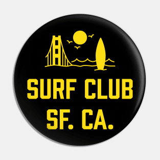 Surf Club San Francisco California Pin