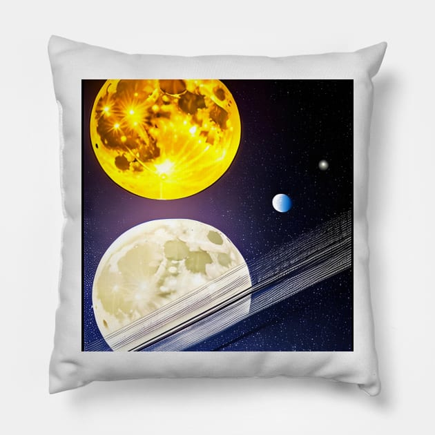 When the sun and the moon meet Pillow by Inspirational Doses