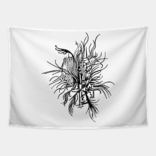 Abstract monster Tapestry