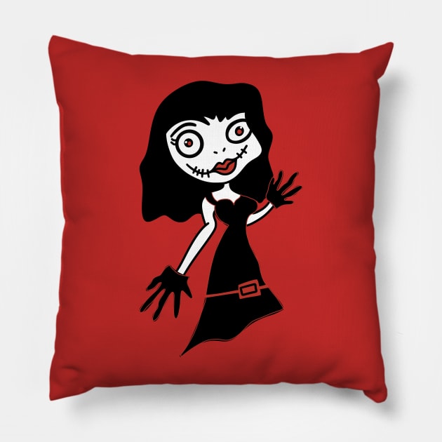Corpse Gothic Style bride Pillow by Idanitee