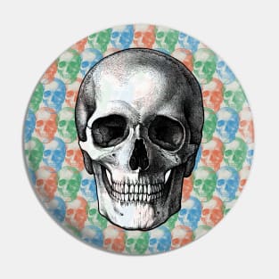 RGB Skulls Pin