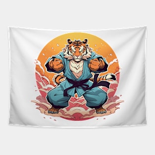 karate tiger Tapestry