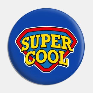 Super Cool Hero funny Superhero Halloween costume Pin