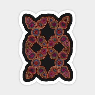 Kuna Mola Pattern Magnet