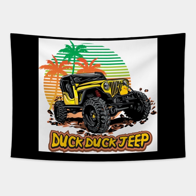 Duck Duck Jeep Tapestry by Duck Duck Jeep