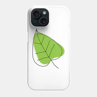 leaf art drawing Phone Case