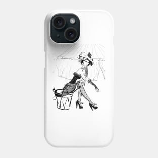 Fashion Circus Girl Portrait Phone Case