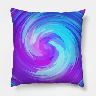 Swirl of Crystal Lines Of Purples and Blue Pillow