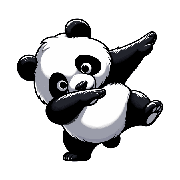 Dabbing Panda Funny by Nessanya