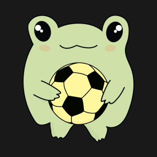 Kawaii Frog Loves Soccer T-Shirt