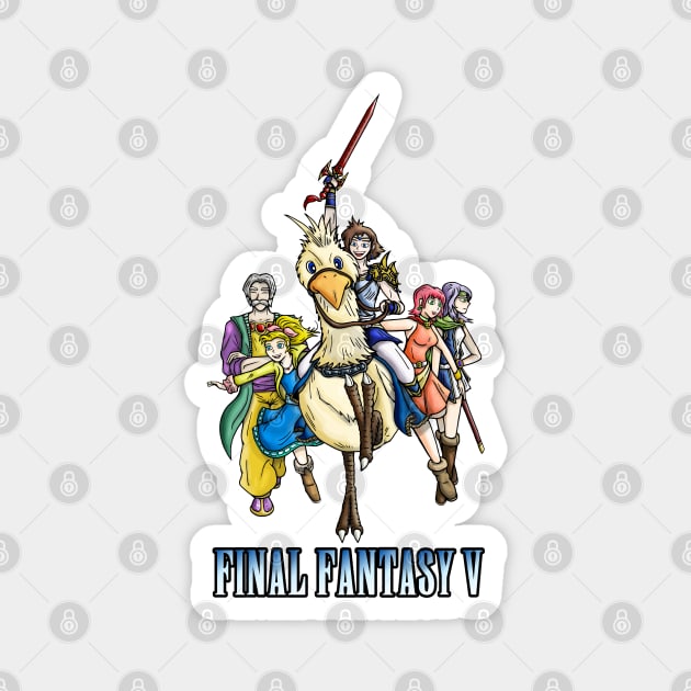 Final Fantasy V Heroes Magnet by WarioPunk