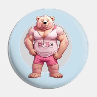 teddy pink bear Pin