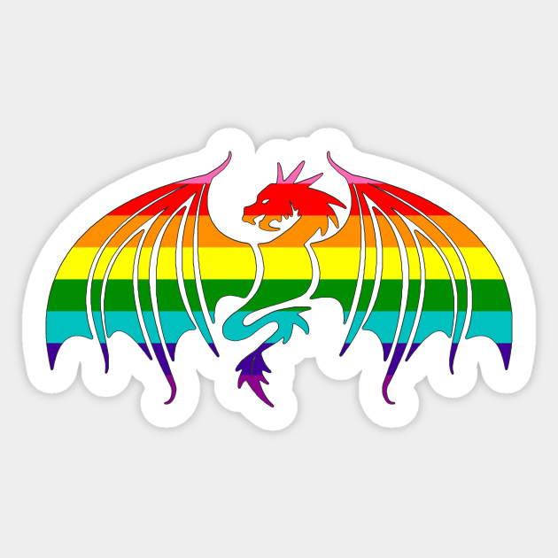 Gay Pride Dragon - Gay Pride - Sticker