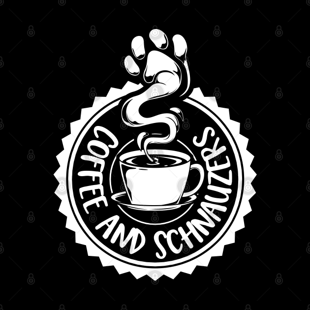 Coffee and Schnauzers - Miniature Schnauzer by Modern Medieval Design